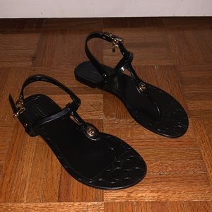 Black Coach Sandals